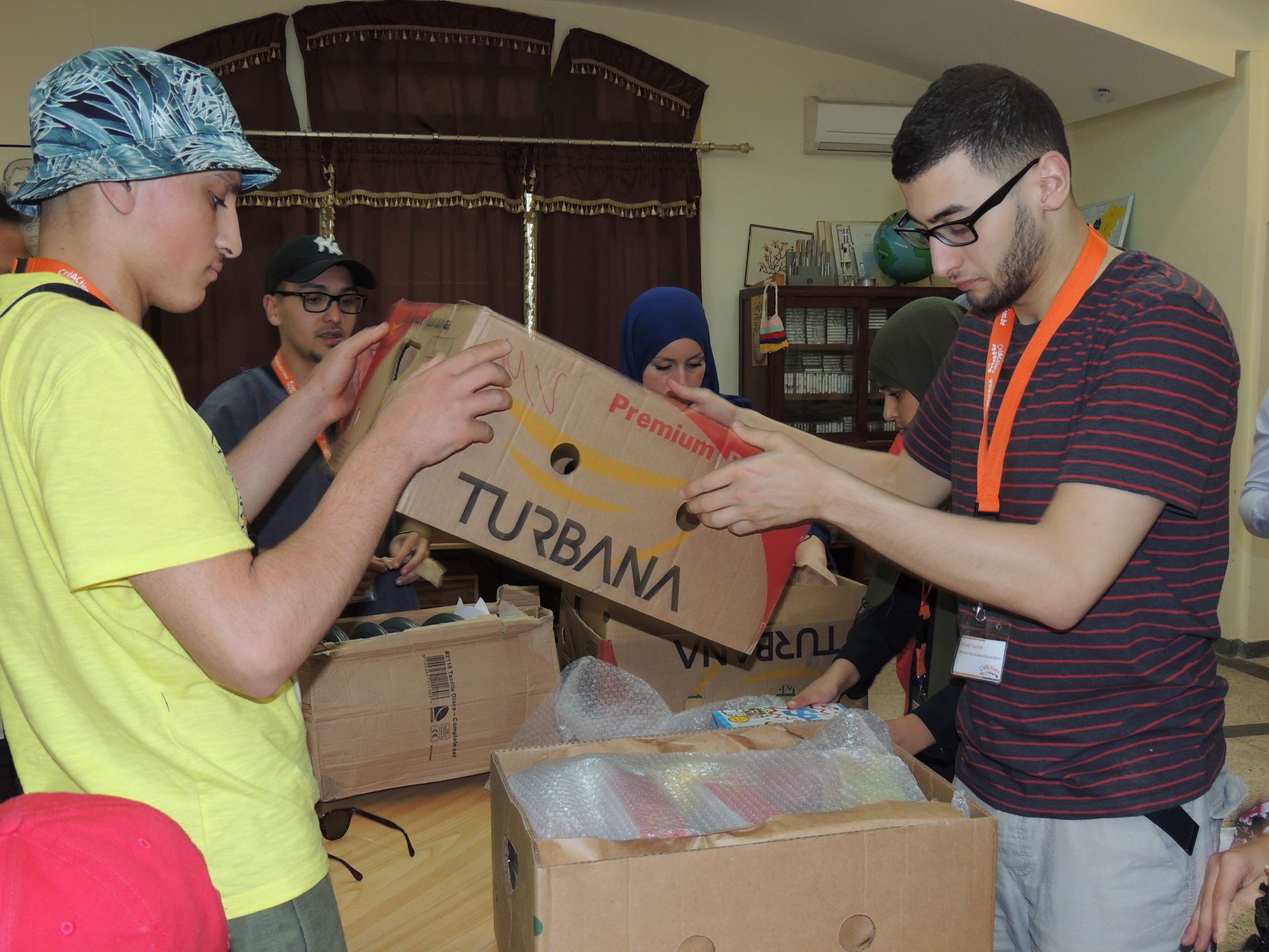 Distribution de colis alimentaire